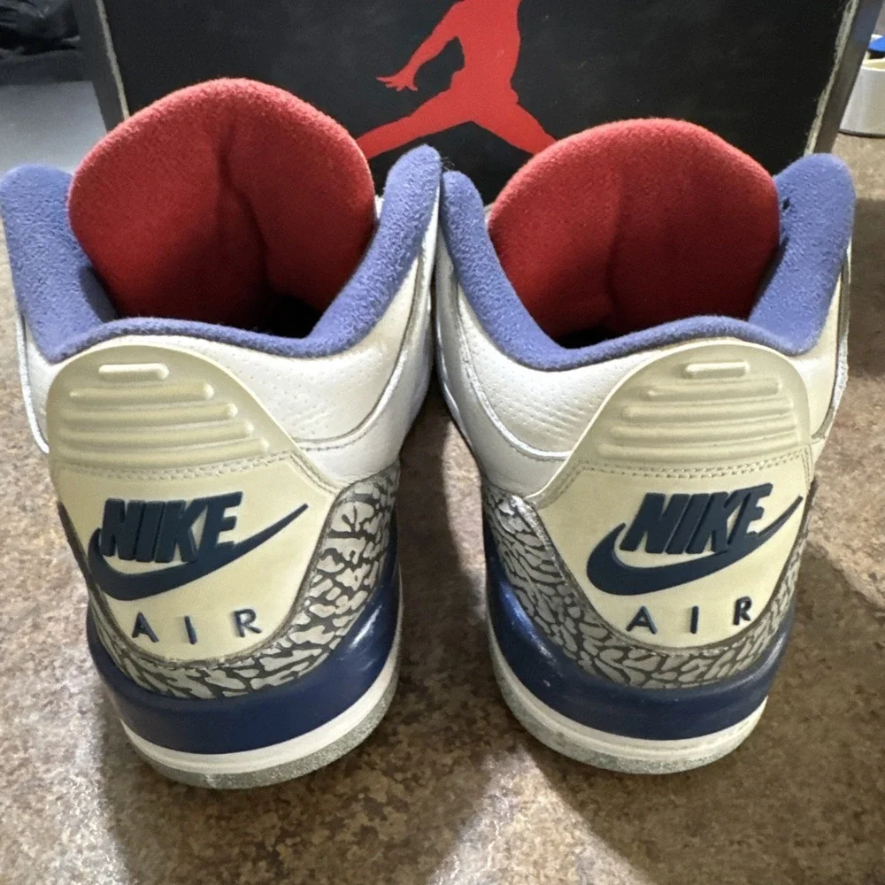Air Jordan True Blue 3s Size 10 Men No Laces No Box